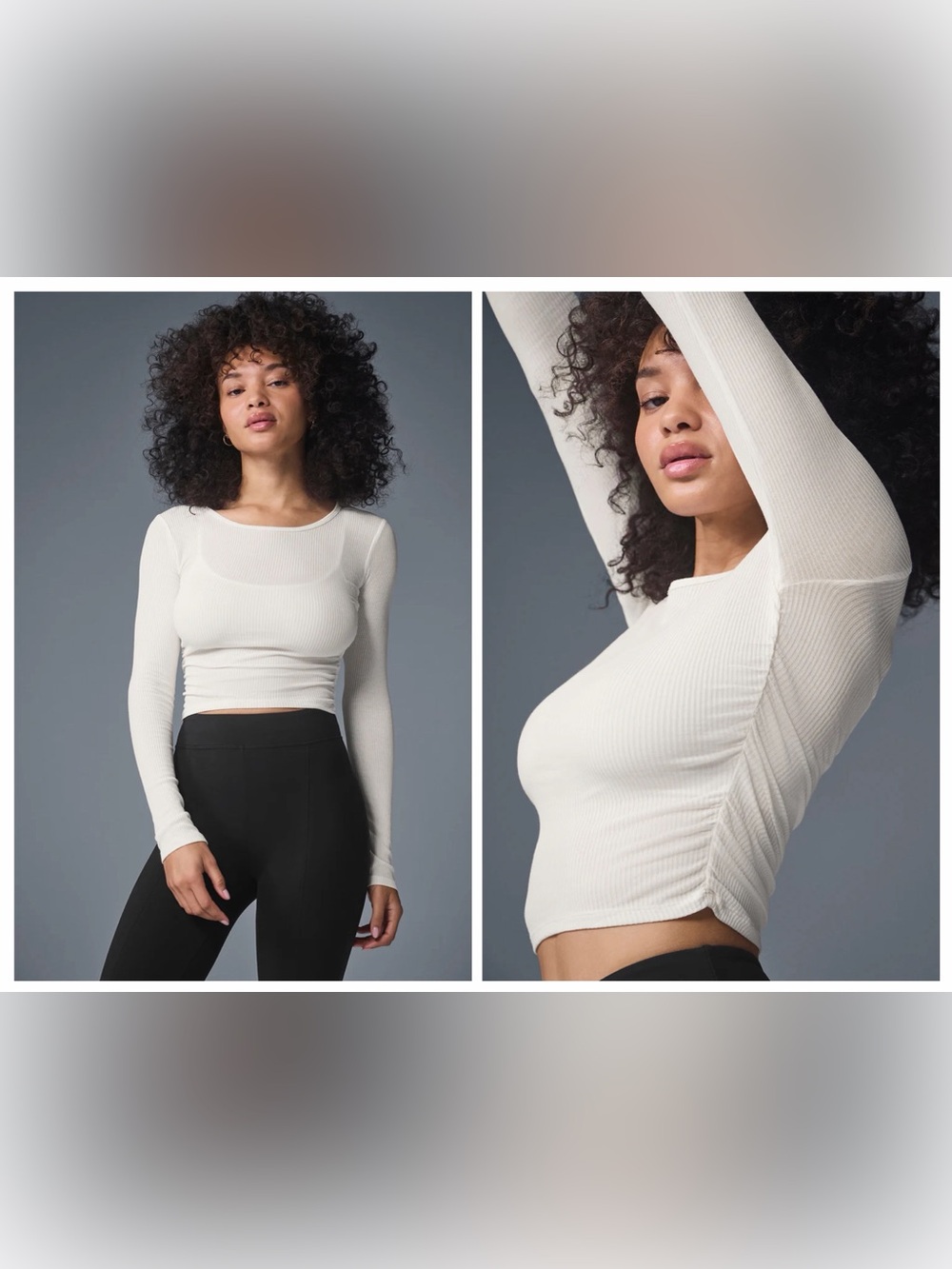 Alo Yoga Gather Longsleeve in Ivory
